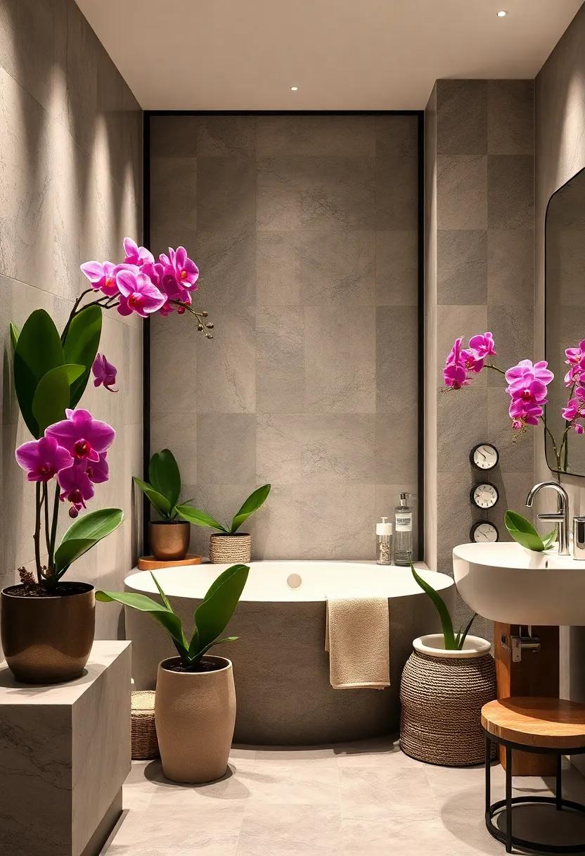 Orchids: Elegant and exotic, orchids can thrive in humidity, adding a sophisticated touch to your bathroom while impressing your guests
