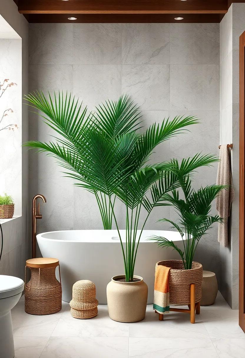 Parlor Palm: A truly adaptable plant,Parlor Palm adds a lush tropical feel while thriving in lower light,perfect for any bathroom nook