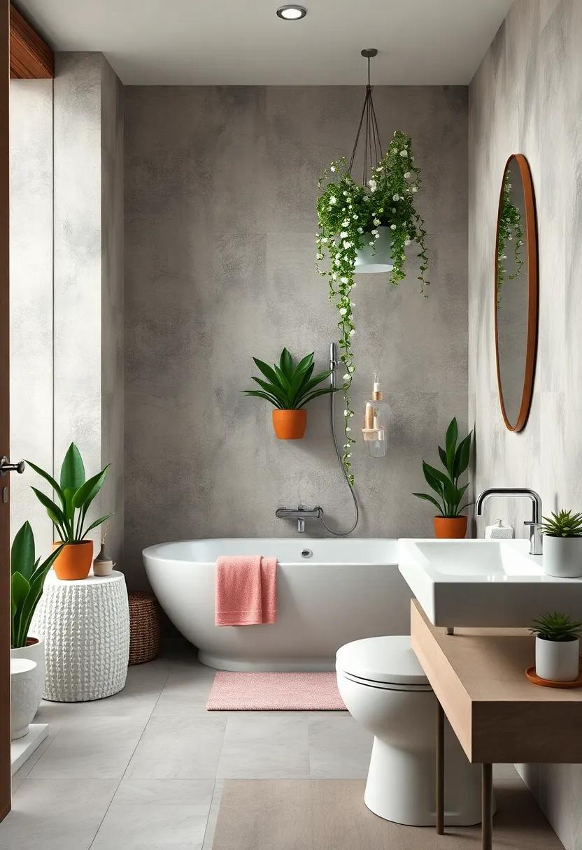 String of Pearls: A stunning succulent with trailing, pearl-like leaves, this plant can spill beautifully over shelves or hanging pots in your bathroom