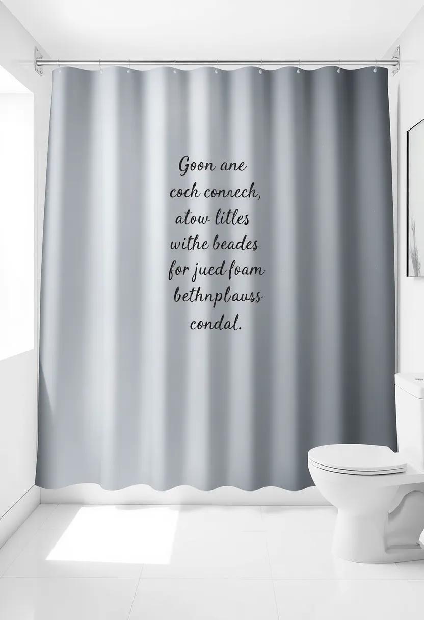 Custom-Printed ⁤Designs: Personalize your bathroom with a⁢ custom ⁤printed shower curtain featuring family photos or your favorite quotes