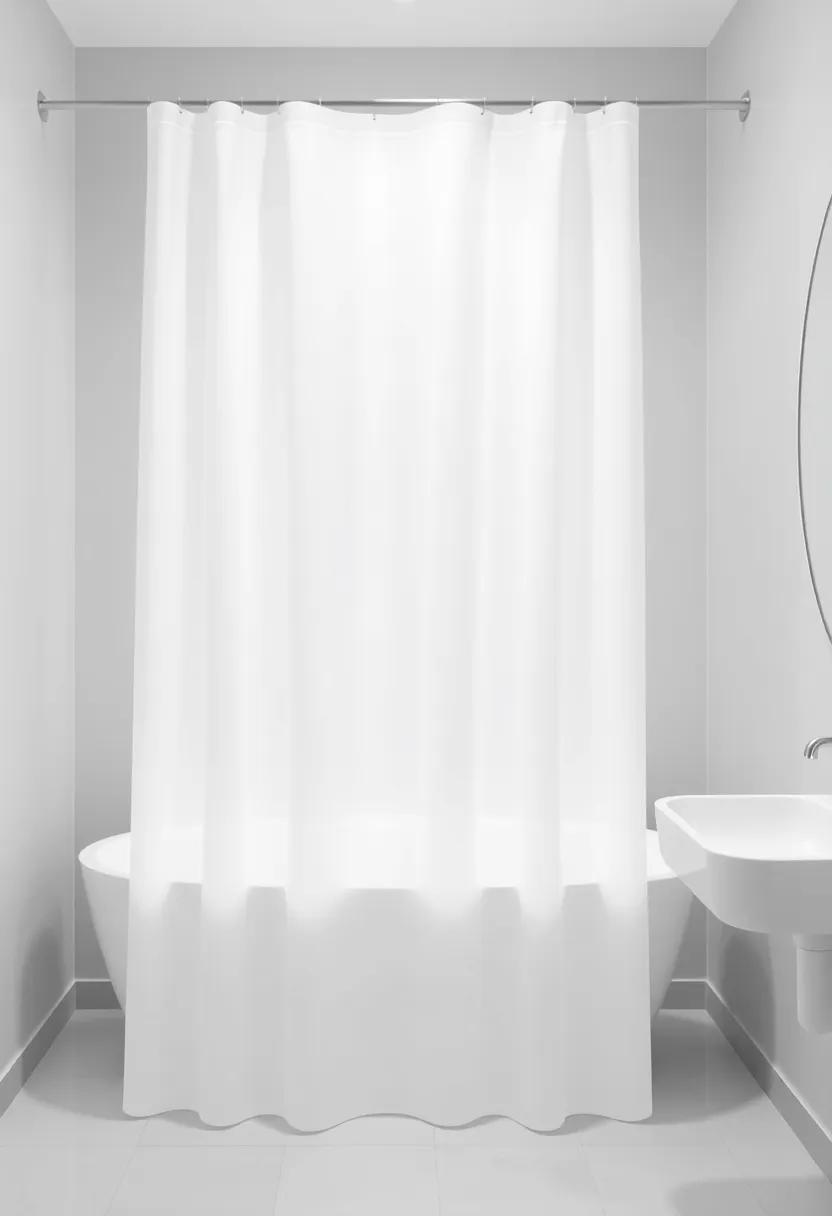 Minimalist Designs: Keep it simple yet⁢ sophisticated‍ with a streamlined, solid-color curtain that enhances your bathroom’s clean lines