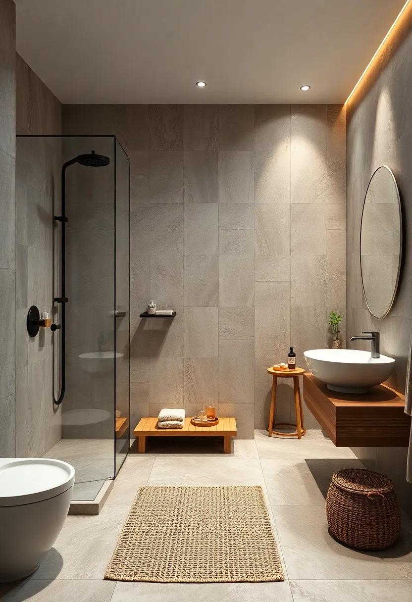 Bamboo Accents: ‌Incorporate ⁣bamboo elements like a bath mat or shelving for a warm, inviting, and eco-friendly touch