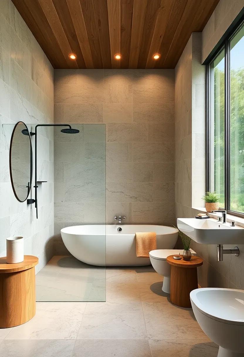 embrace Nature: Incorporate ⁣natural elements like stone tiles or wooden accents to ⁢create ‌a‌ serene oasis reminiscent of⁣ a tranquil forest