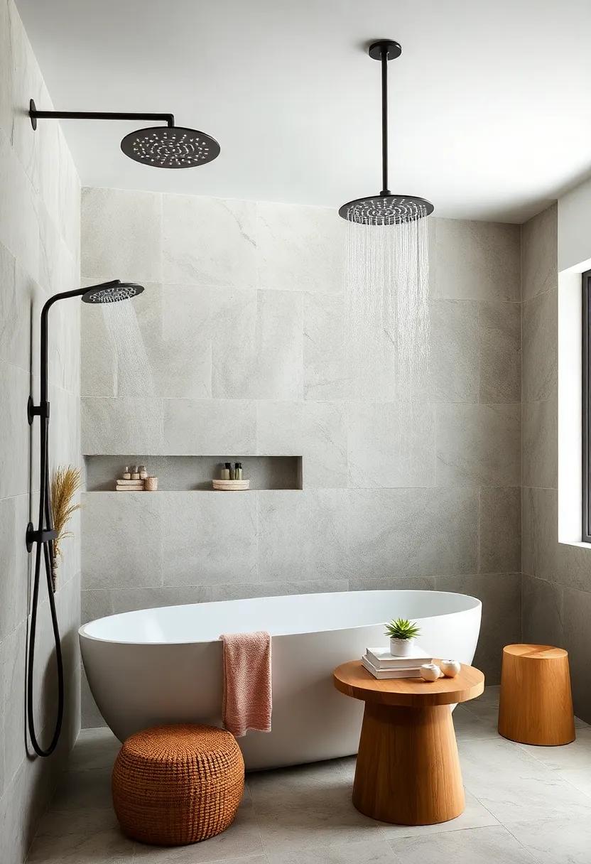 Luxurious Showerheads: Invest in multiple ‌showerheads to create a fully immersive experience with customized​ water flow and pressure