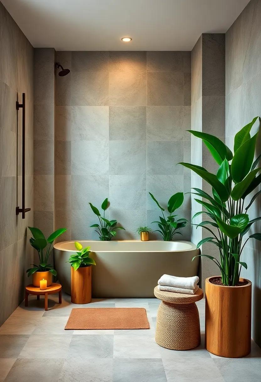 Plant ⁢Paradise: Strategically place indoor plants to ‍purify the air and ⁢enhance the calming atmosphere⁣ of your shower ⁤space