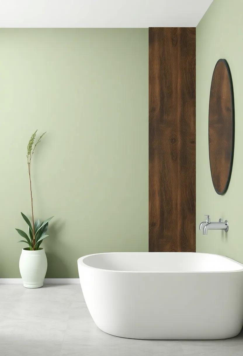 Soft Sage Greens: An Inviting Choice For Balancing Dark Wood Texture