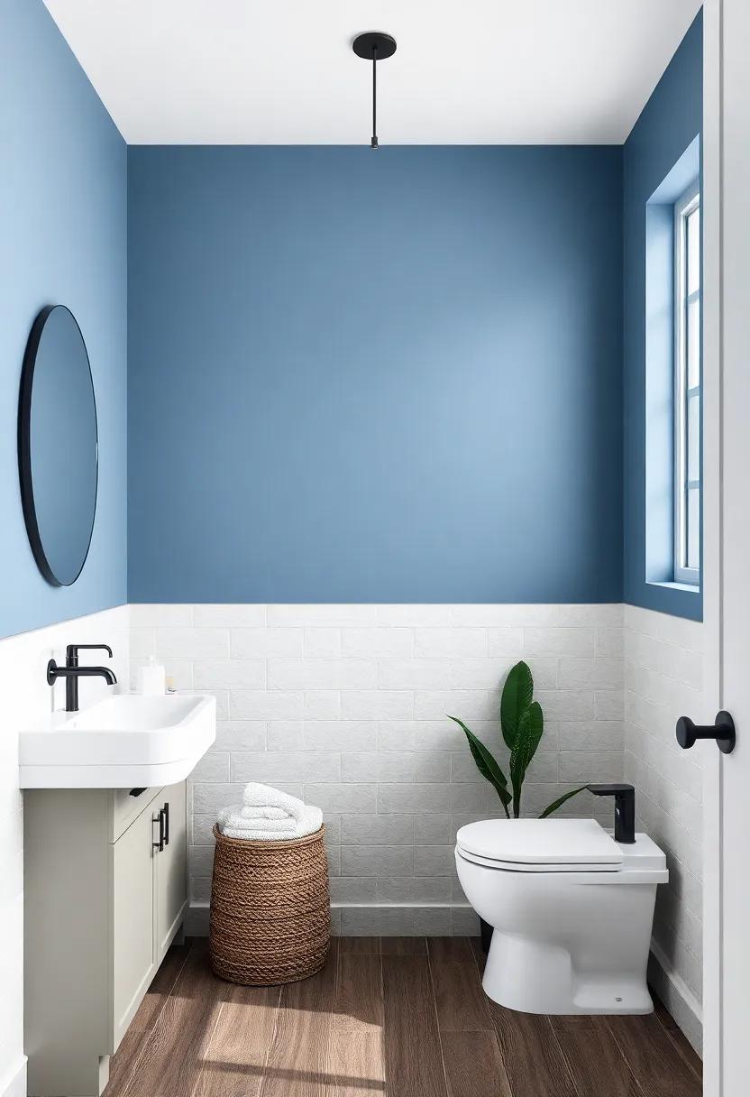 Designing A Coastal Escape With Serene Blues And dark Wooden Features