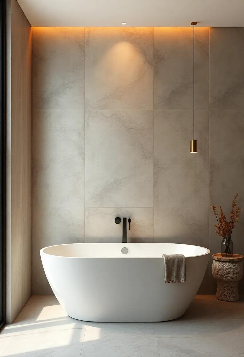 Creating Cozy Spaces With Warm Lighting Against Concrete