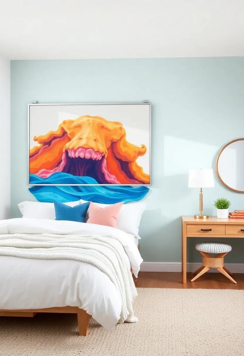 Incorporate Ocean-Inspired Wall Art for a splash of Color