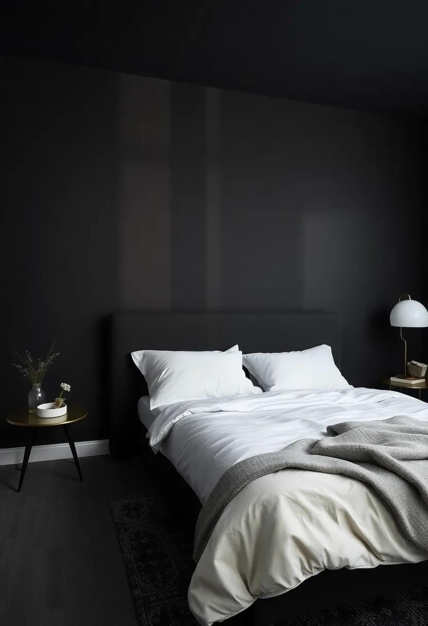 dark and Moody: The Allure of Deep Hues for a Dramatic Bedroom Retreat