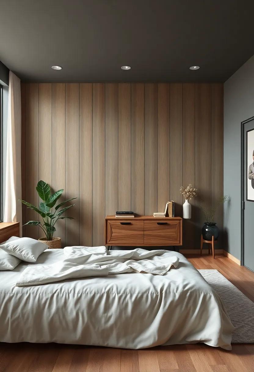 Contrast Light Wood with Dark Shades for an Artistic Statement