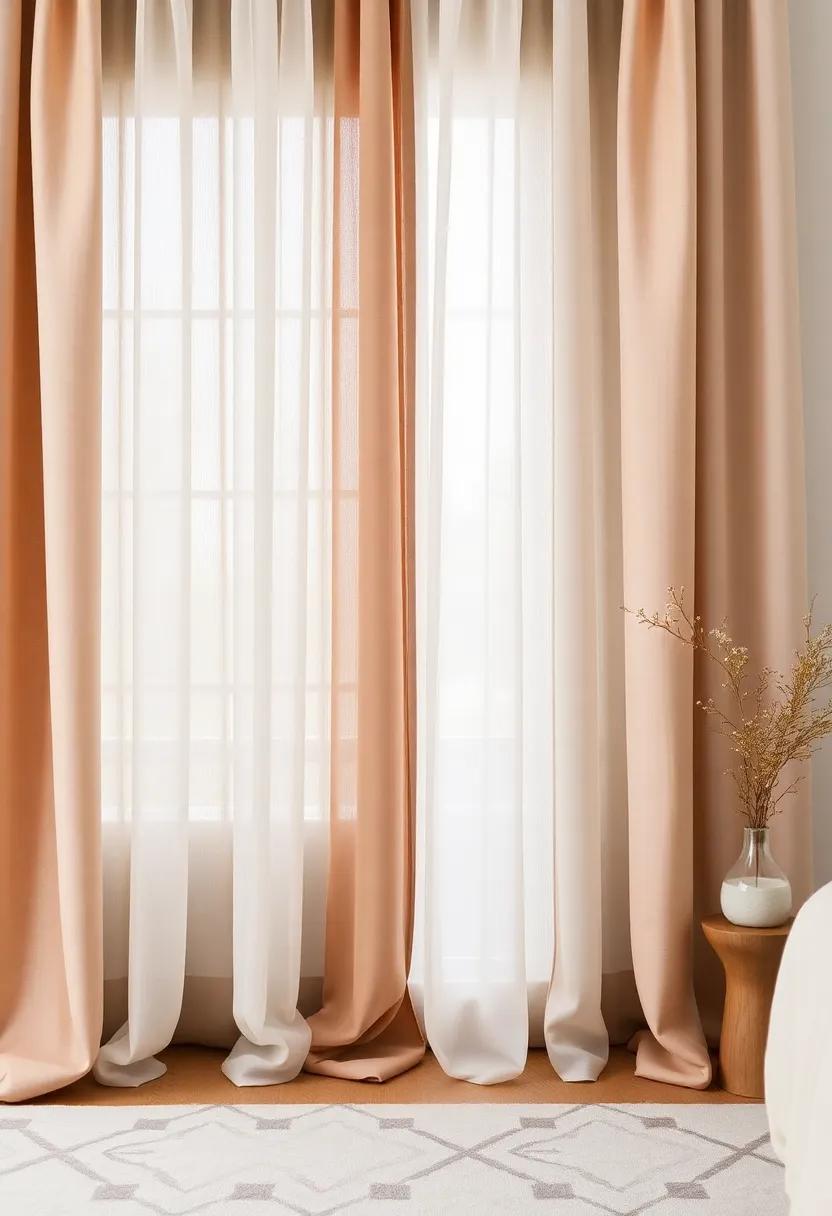 Layering Textures: Elevate Your Sanctuary with Sheer⁣ and Velvet
