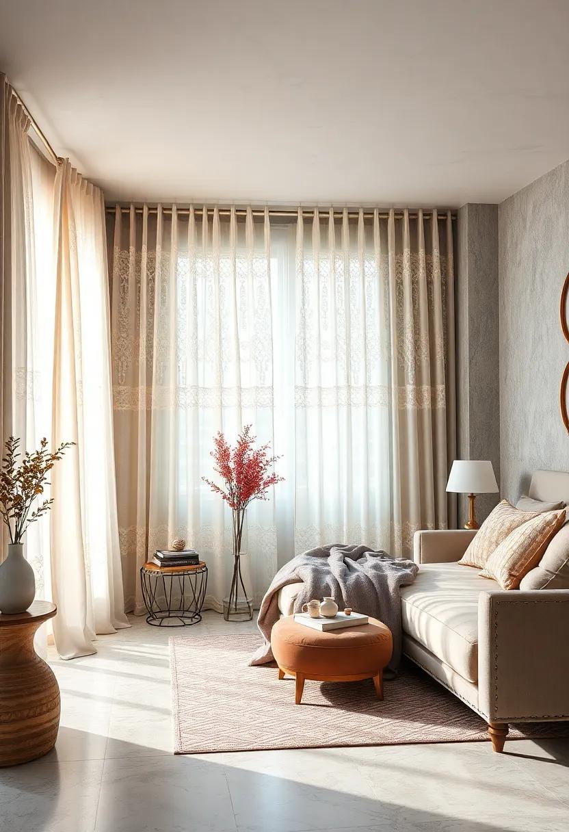 Lace Loveliness: Unveil‍ the soft glow that sheer vintage lace ⁢curtains can bring⁣ to your room,filtering light ​beautifully while⁣ allowing for a ⁤delicate,airy ‍feel