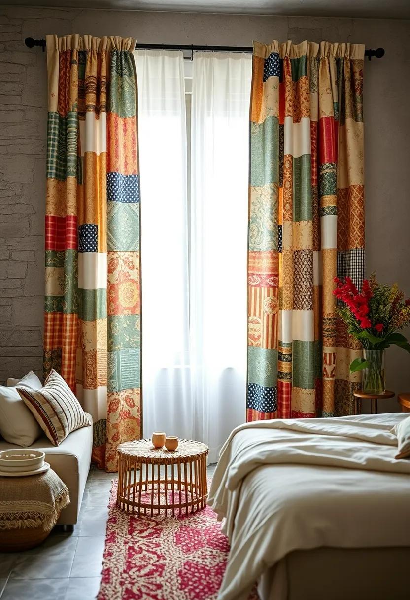 Rustic ​Patchwork: Discover how to use remnants ‌of ​vintage fabric to create​ an eye-catching patchwork curtain design that showcases your ‍DIY⁤ spirit