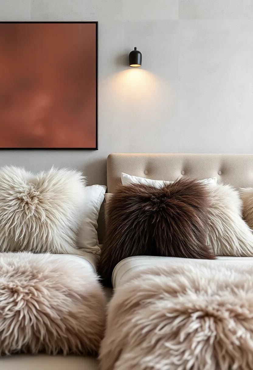 Faux ‌Fur Fun: Plush faux fur pillows are an ​easy way to add warmth and texture, offering a cozy⁢ retreat for chilly nights