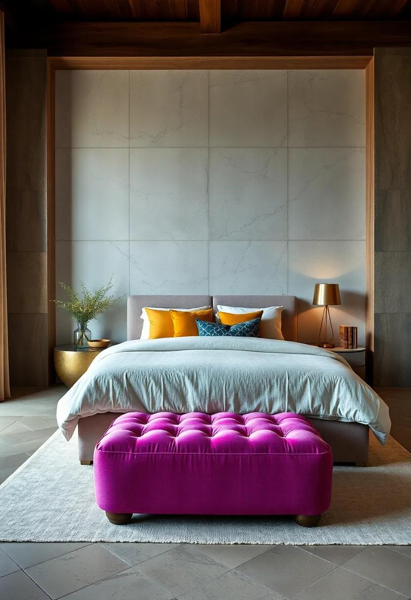 Add a ⁣brightly colored ottoman⁣ for ​a playful ⁢touch that injects character ⁤while ‌serving as extra seating or a‍ footrest