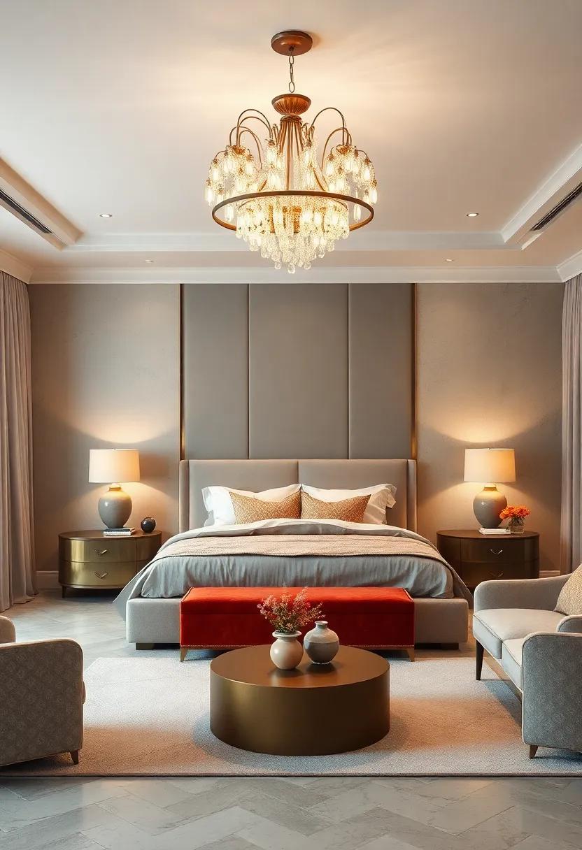 Incorporate an eye-catching chandelier above a ‌minimalist space, combining elegance and boldness in a⁤ single lighting‍ fixture