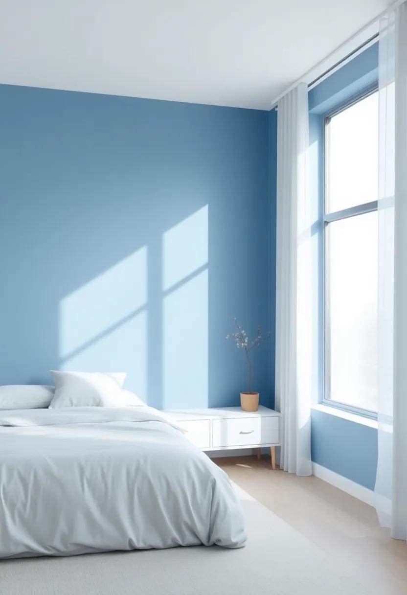 Modern Minimalism: Using Shades of Blue for a Contemporary Bedroom Palette