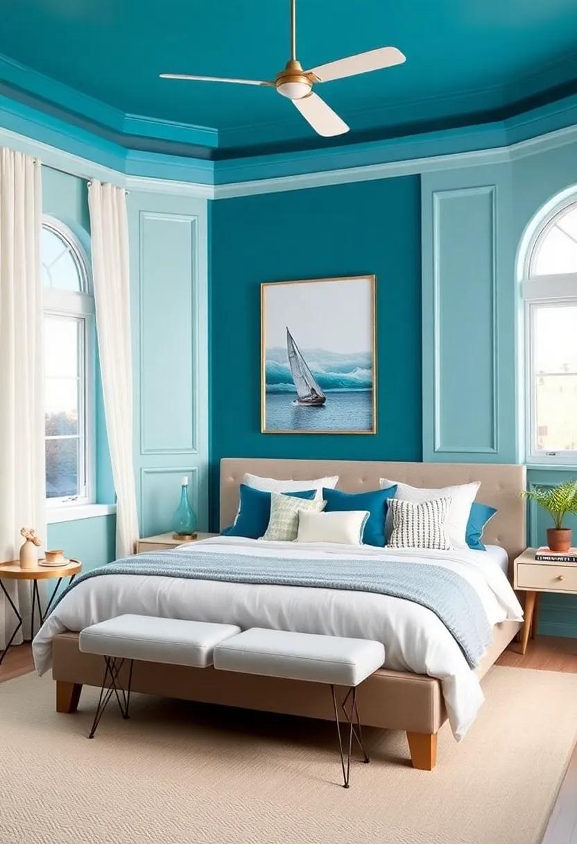 Oceanic Dreams: Infusing Your ‍Bedroom with Deep Teal Shades for a Coastal‍ Vibe
