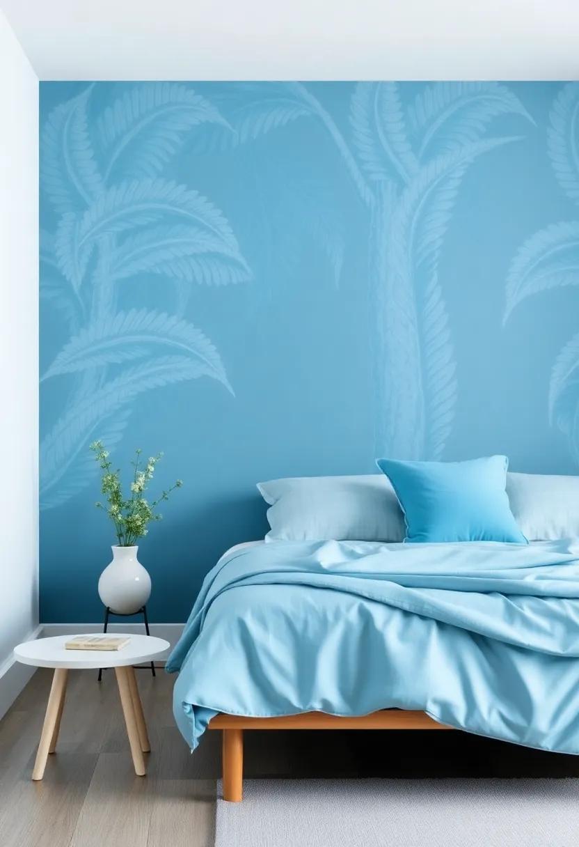 Tidal Textures: Using‌ Blue⁢ Wallpaper Patterns to Enrich Your Bedroom Design
