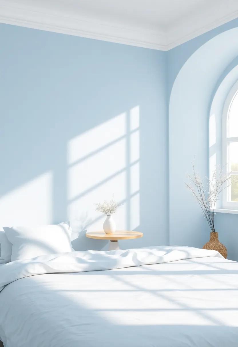 Whispers of the Sea: Light ‌Blue Accents ⁣That Elevate Your Bedroom Atmosphere