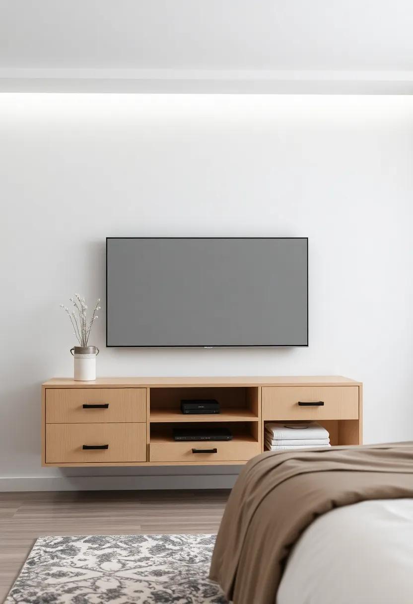 Floating Storage: Featuring cleverly designed compartments, ‌this‍ unit offers hidden storage solutions⁤ that help maintain a tidy bedroom⁣ environment