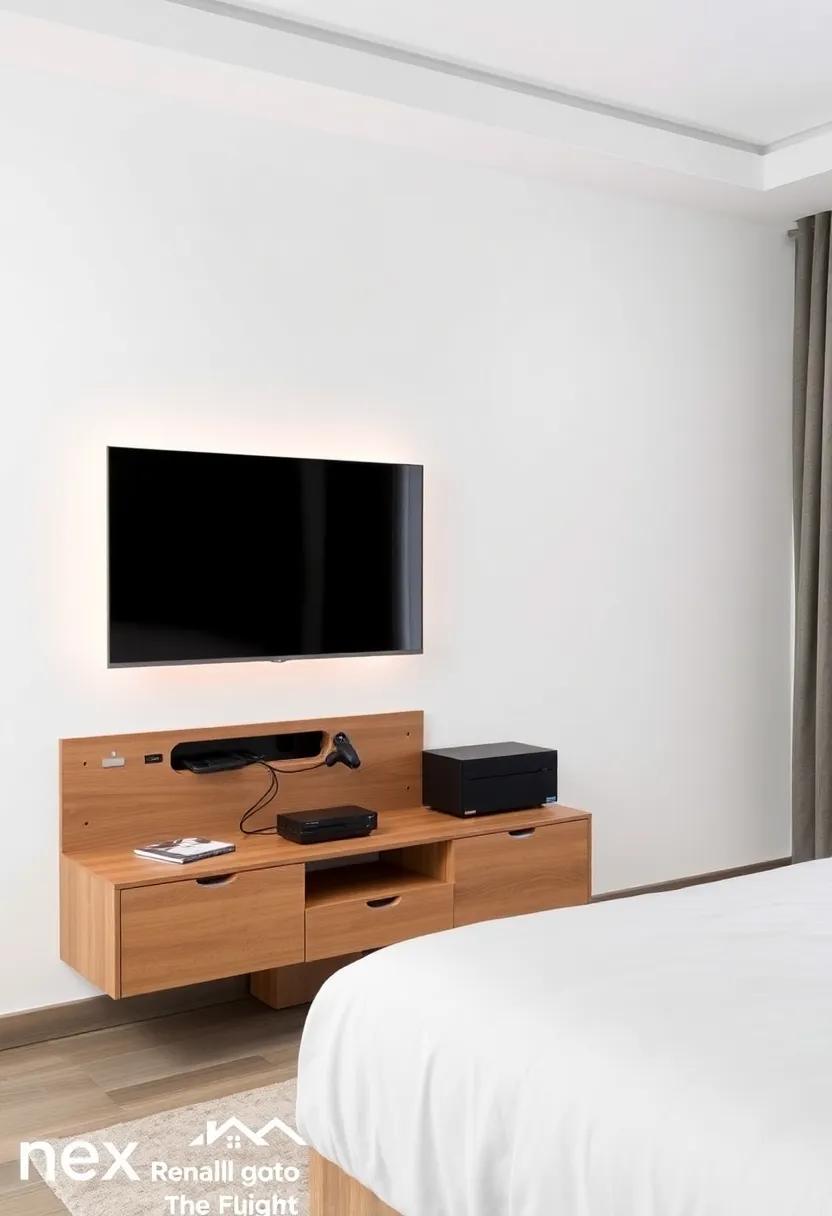 Tech-Savvy Setup: Built-in cable management and a space for gaming consoles make⁣ this‍ unit a tech-lover's dream,⁣ keeping wires neat ⁢and​ organized