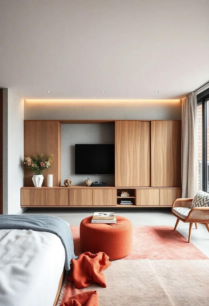 Compact City Living:​ A stylish apartment-sized TV unit with ⁣sliding doors,proving ‌that ​good design ⁤can make the most of ‌limited space