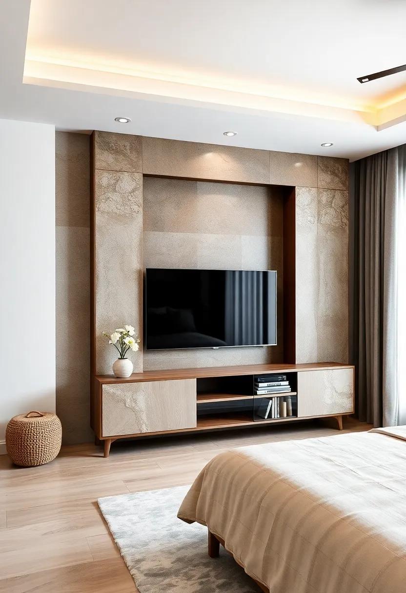 Personalized Panels: A customizable TV unit⁣ with sliding doors that can be fitted with various materials or colors to suit‍ your ⁣unique style