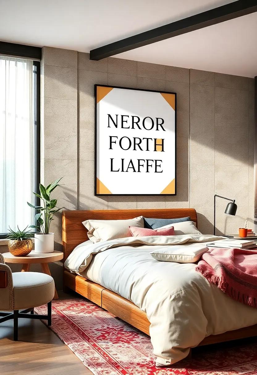 Geometric Typography: Incorporate geometric shapes and designs into your text to bring a structured yet playful twist to wall art