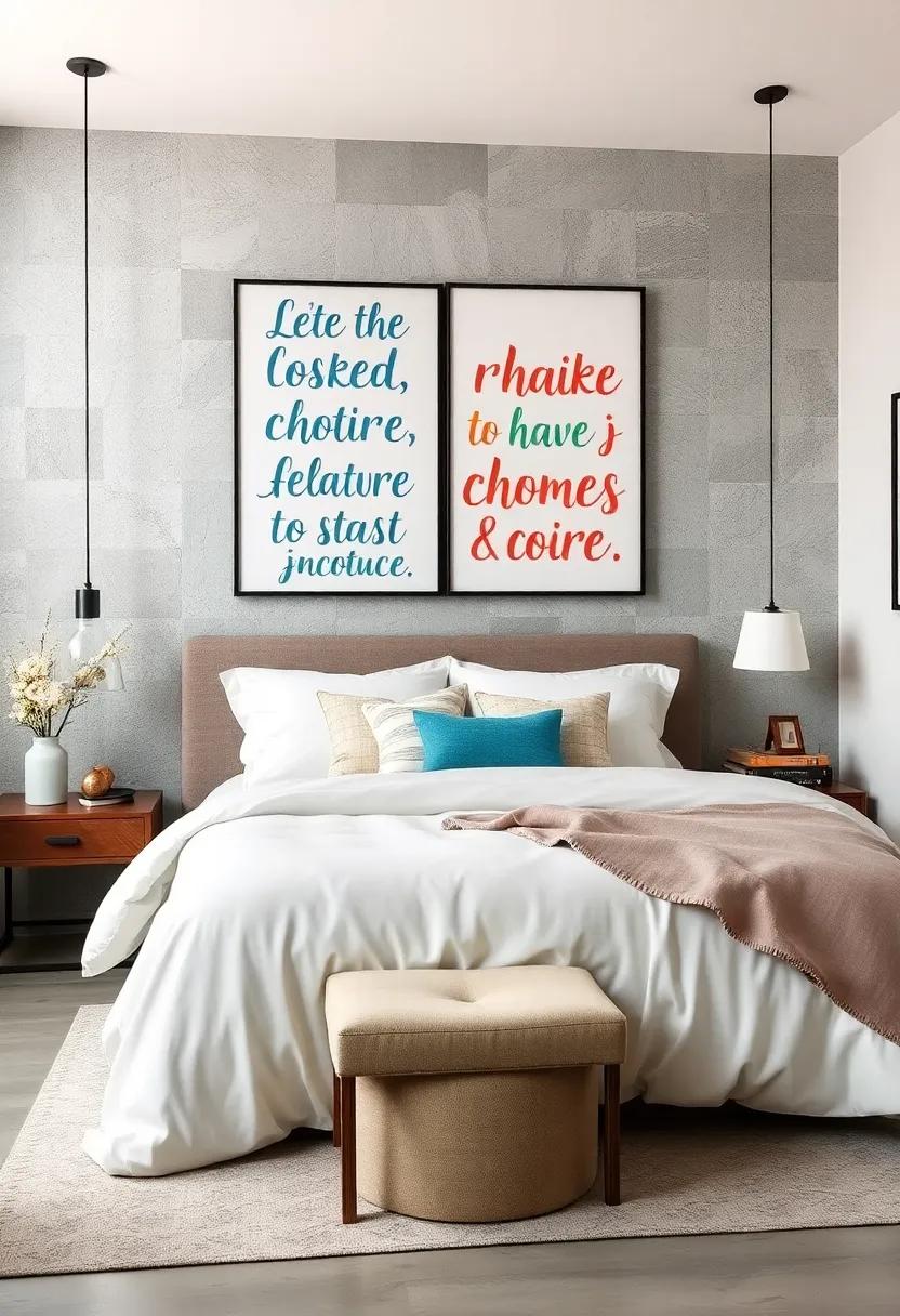 Whimsical Quotes: Add playfulness to your space with colorful, hand-lettered quotes that inspire joy and creativity