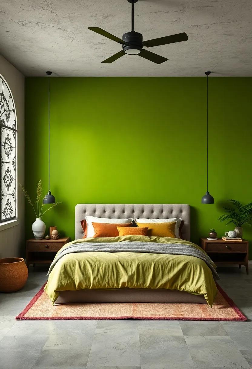 Lush Avocado:‍ This‌ vibrant yet soothing hue allows you‌ to ⁣bring a burst of freshness ⁤into‌ your bedroom⁢ while maintaining a serene vibe