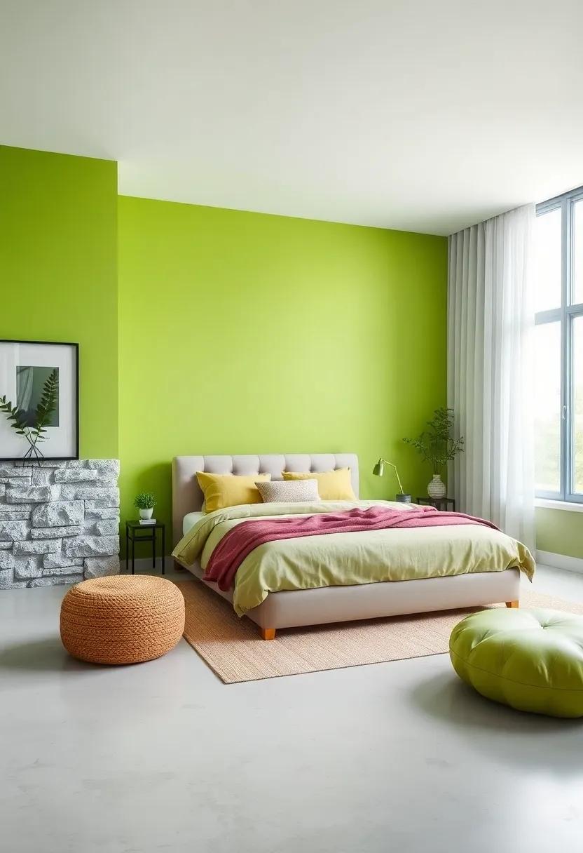 Chartreuse Charm:⁣ For those who dare to be different,⁤ a‌ soft chartreuse can‌ invigorate your space while‍ maintaining a calming ‍environment