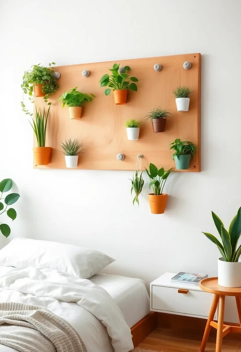 Crafty Plant Boards: Utilize a wooden board and attach small pots with screws ⁢to create a unique, DIY plant display that stands out