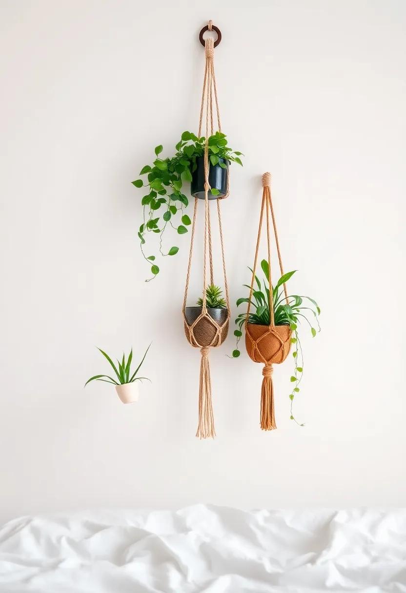Eco-Chic Macramé: Hanging Plants as Beautiful Wall Accents