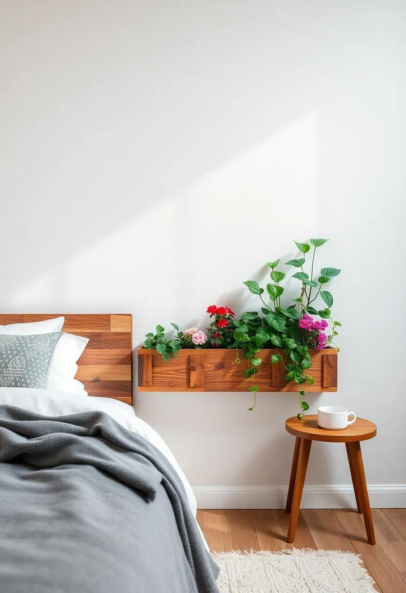 Reclaimed Wood Planter Boxes:​ Build or ​buy rustic⁢ wood planter ​boxes ⁣to align with your bedframe, filled with trailing ivy or colorful flowers