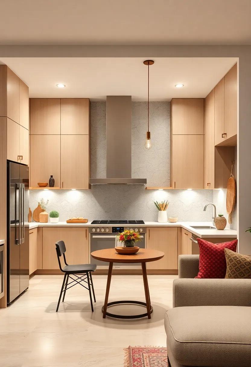 Soft Lighting: Implement layered lighting with pendant lights and under-cabinet fixtures to illuminate your beige cabinets beautifully