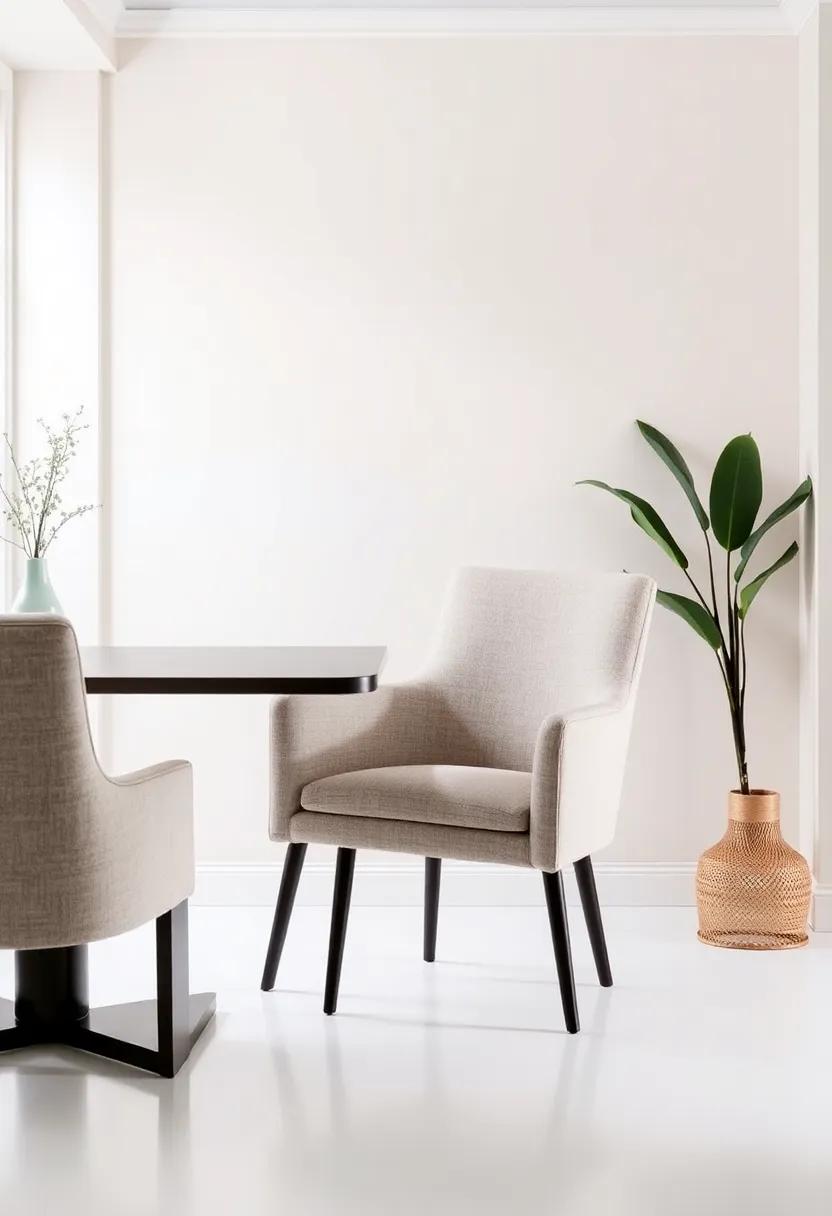 The Upholstered Dining Armchair: Combining‍ comfort and elegance, an upholstered armchair can add‍ a soft touch to your small‌ dining⁤ area without‍ overwhelming ⁤the‍ space
