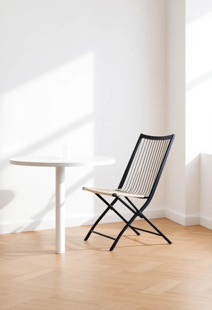 The ⁣minimalist ​Folding chair: An ⁢epitome of⁢ modern design, these chairs ⁤are not only ⁤visually appealing but also practical​ for seamlessly ​blending into any⁢ decor
