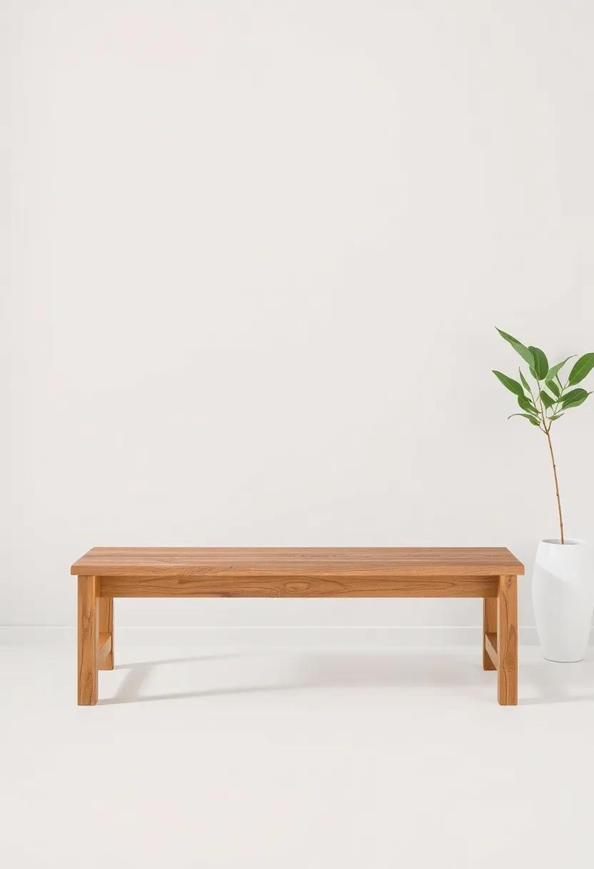 The⁢ rustic ‍Wooden ⁣Bench: A stylish alternative to traditional ​seating, a ‌bench can accommodate more diners while adding warmth and charm​ to your small ‌dining room