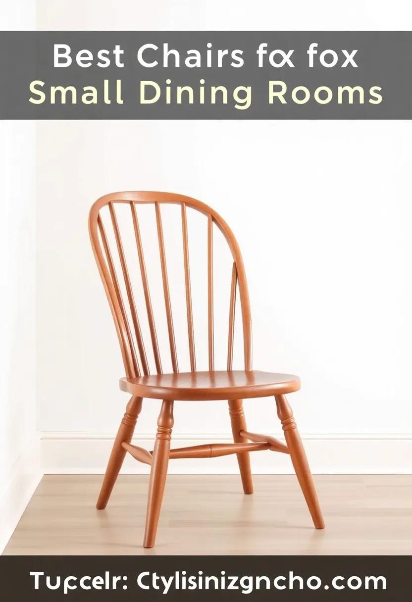 The ​Classic⁢ Windsor ​Chair:‌ A timeless choice, the Windsor chair adds charm​ and character while remaining compact enough for any ​small ⁣dining area