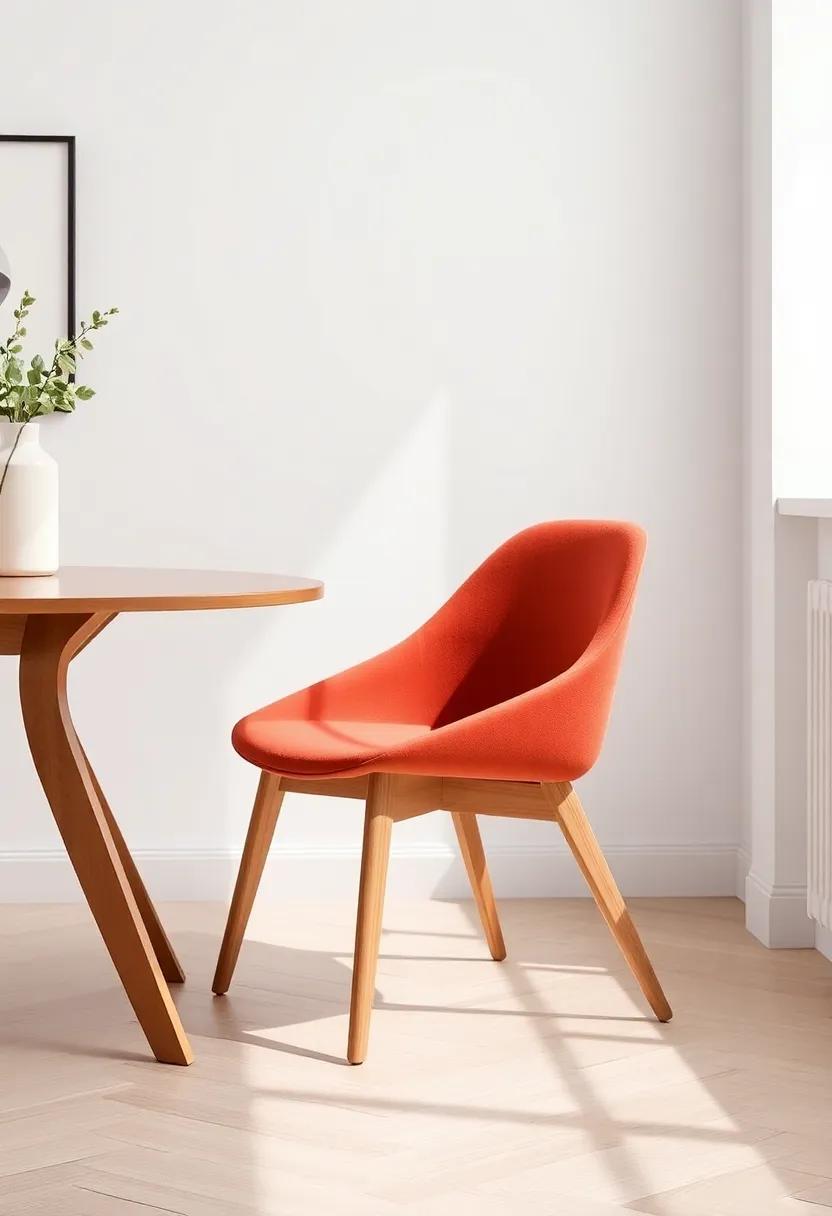 The Angled Leg Chair: with its distinctive design,an⁣ angled leg chair​ can add a ⁢modern‌ touch‌ to your dining‍ space,making ⁤it feel fresh ‍and inviting