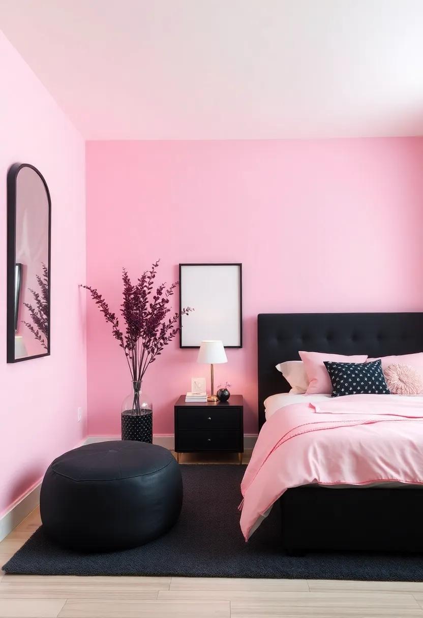 Creating a Dreamy Sanctuary: Combining Black and Pink for Comfort and Style