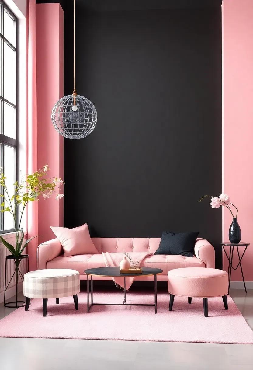 Elegant Furnishings: Handpicked Pieces to Enhance Black and Pink Themes