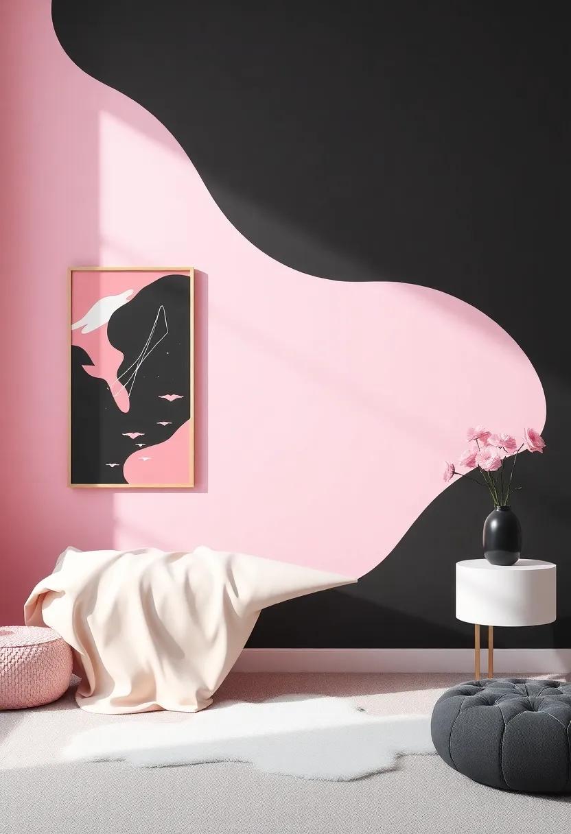 Wall Art Wonders: Captivating Decor ideas for Black and Pink Girls Rooms