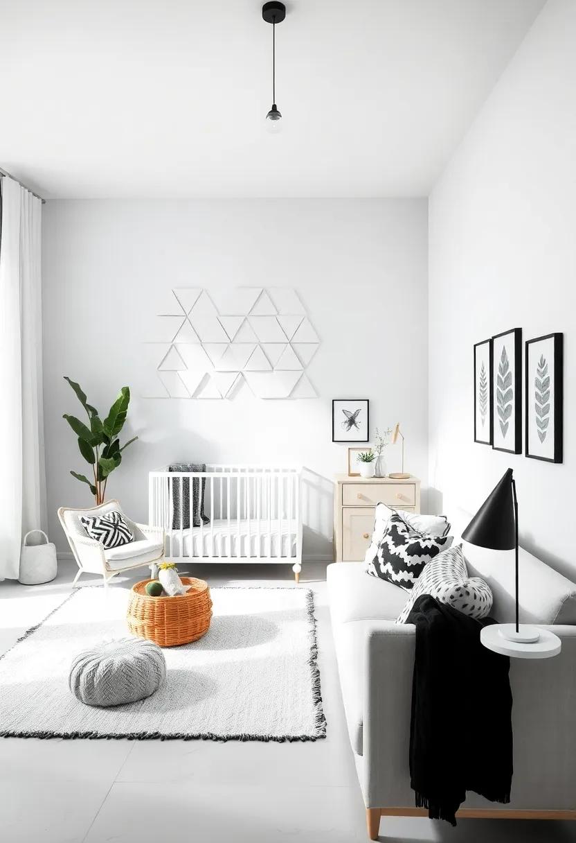 Serenity in Simplicity: Aim for a minimalist approach with a few curated decor items in black and white, allowing the space to breathe while still feeling complete