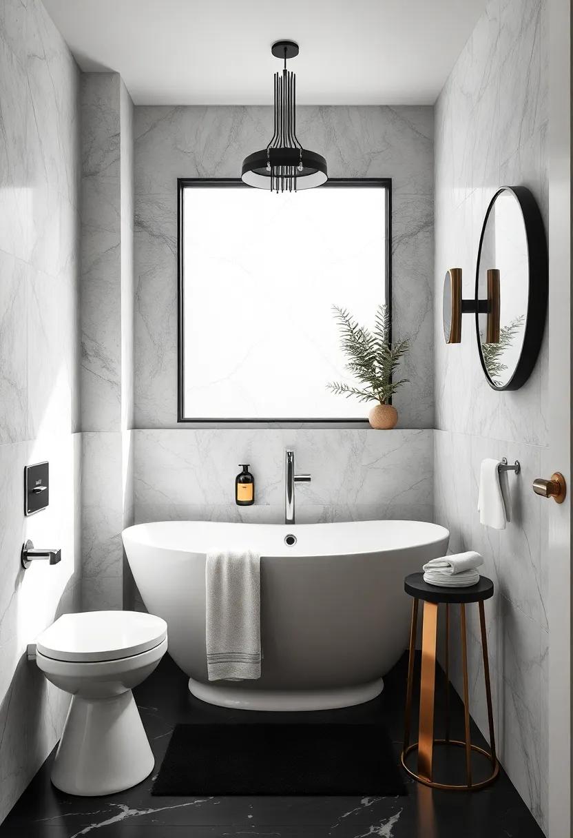 Enhancing Elegance with Gold or silver Accents in Black-and-White