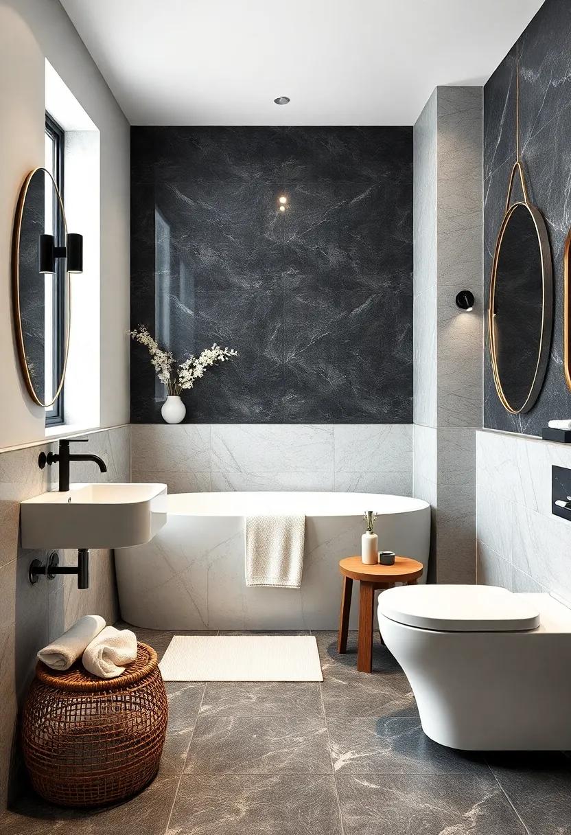 Incorporating Textures for Depth in Chic Bathroom Décor