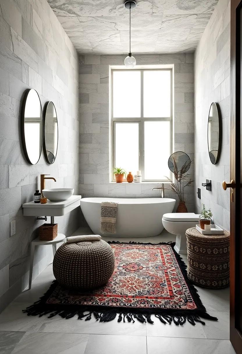 Layering Rugs to Create a Comfortable and Inviting Bathroom