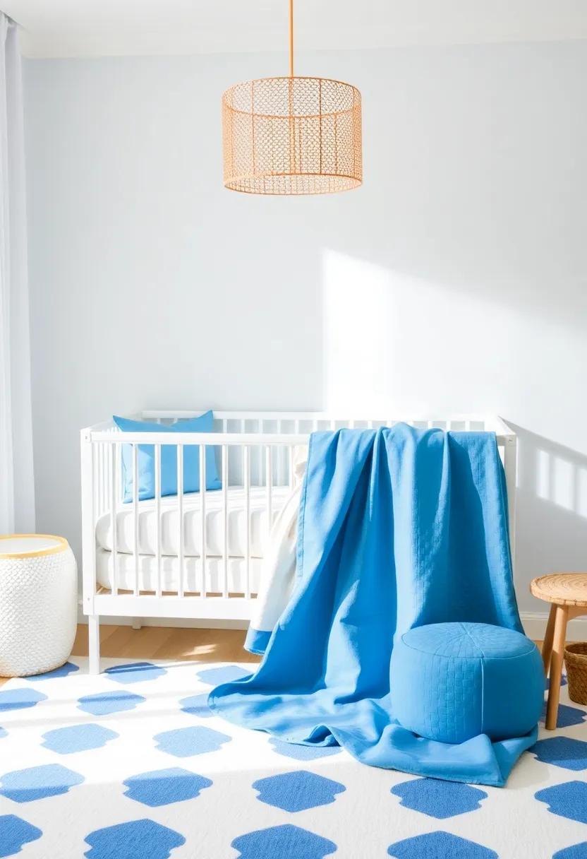 Choose Artful Crib Bedding: Find unique blue and white crib sheets and blankets that fit your style while ensuring baby’s comfort